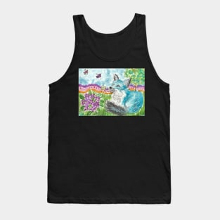 Blue fox Tank Top